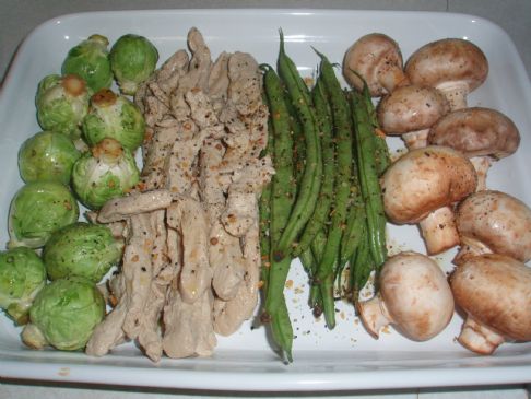 Roasted Vegetables & Veggie Chicken