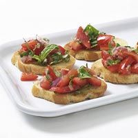 Simple Tomato Bruschetta