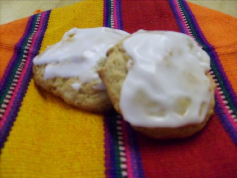 frosted pineapple cookies