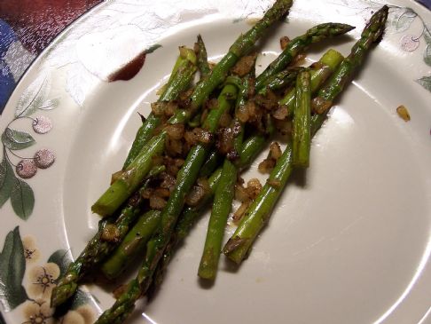 Seasoned Asparagus & Onions