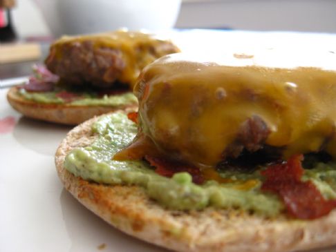 Open-Faced Ostrich Burgers