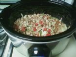 Pinto-White Bean Chili with Green Peppers