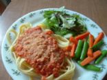 Yummified Spaghetti Sauce with Vegan Parmesan