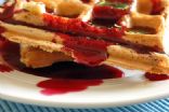 Image of Low-fat Whole Grain Waffles With Strawberry Syrup, Spark Recipes