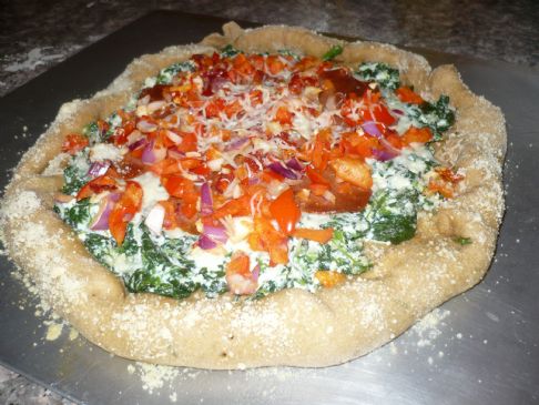 Image of Whole Wheat Garden Pizza With Turkey Pepperoni, Spark Recipes