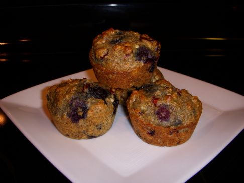 Very Berry Orange Oat Muffins