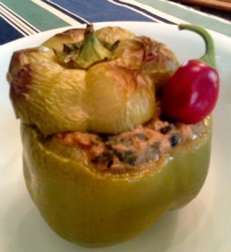 Creamy-Hot Stuffed Bell Peppers