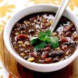Weight watchers spicy black bean soup