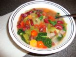 Image of Vegetable Bean Spinach Soup, Spark Recipes