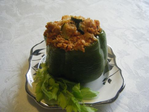 Image of Couscous And Feta Stuffed Peppers, Spark Recipes