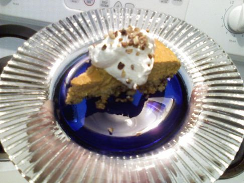 Image of Niki's Creamy Pumpkin Pie With Pecan Crust, Spark Recipes