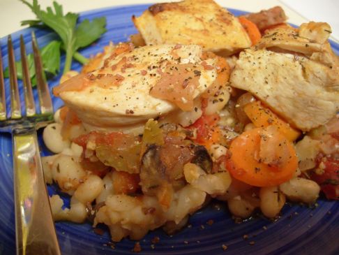 Heart Warming Chicken & White Bean Casserole