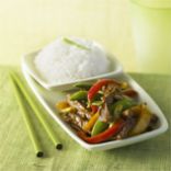 Image of Hoisin Beef W/sweet Peppers And Snap Peas, Spark Recipes