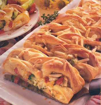 Image of Pampered Chef Chicken Broccoli Braid, Spark Recipes
