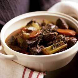 Beef Stewed in Wine