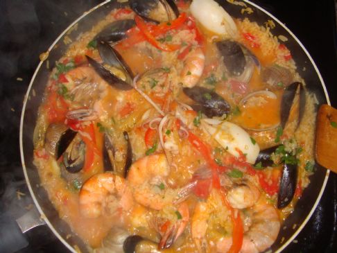 Image of Savana's Seafood Paella, Spark Recipes