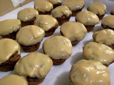 Red Velvet Puffs with Espresso Frosting