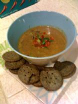 Image of Black Bean Tortilla Chip Soup W/ Avocado Tomato Salsa (la Dolce Vegan Cookbook), Spark Recipes