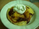 Wheat Pancakes with Orange Chocolate sauce