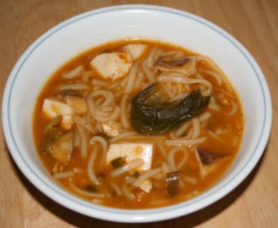 Vegetarian Hot and Sour Noodle Soup