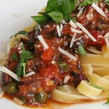 Pasta Puttanesca (from Just Cook This! With Sam the Cooking Guy)