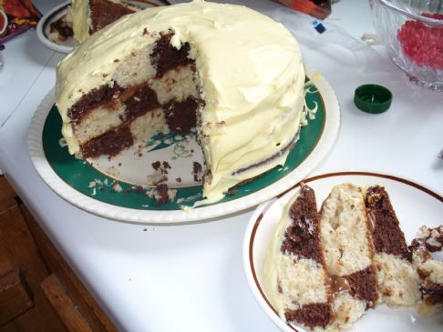 Checkered cake
