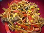Southwestern Beef and Linguini