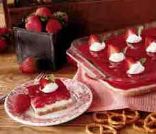 Image of Southern Strawberry Pretzel Light Dessert, Spark Recipes
