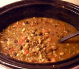Black & White Chili (Vegetarian), Crock Pot Style