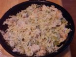 Grilled Chicken & Broccoli Parmesan Pasta-QUICK!