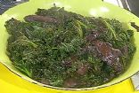 Kale and Portobello Mushrooms