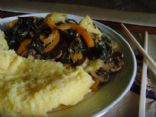 Image of Mushrooms With Swiss Chard And Spinach, Spark Recipes