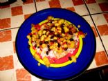 Almond Crusted Marlin with Pineapple, Corn & Black Bean Salsa