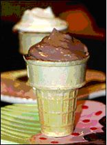 HG's Chocolate Mousse-Cream Cones