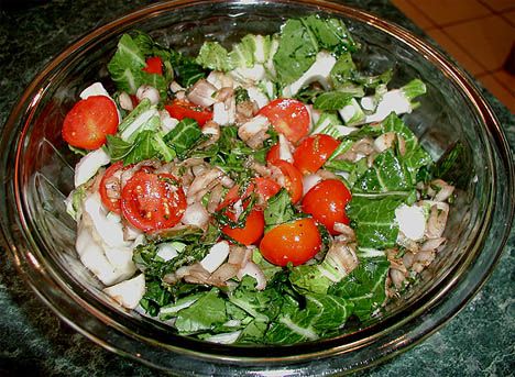 Tomato and Bok Choy Salad