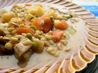 Turkey over potatoes