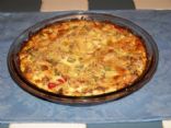 Salmon Quiche with Zuchini Crust