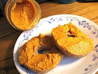 Spicy Red Pepper Hummus (26 cal/tbsp)