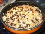 Rice, Beans and Vegetables