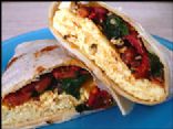Spinach, Tomato, Feta & Egg Wrap