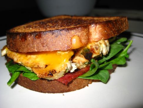 Spiced-up Chicken and Bacon Sandwhich