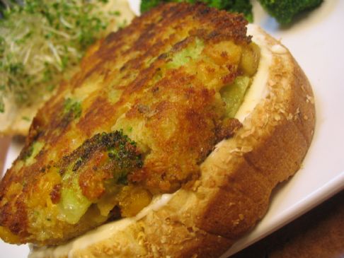 Image of Curried Chickpea Patties With Broccoli, Spark Recipes