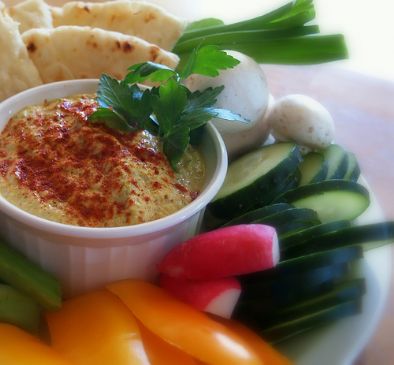 Bean-free, nut-free hummus (Raw and Gluten Free)