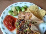 Black Bean Veggie Burrito Filling