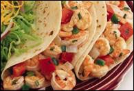 Honey Cilantro Shrimp Soft Tacos
