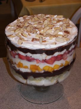 Image of Mixed Fruit (nearly) Sugar-free Trifle, Spark Recipes