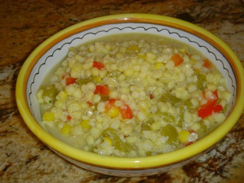 Fried Corn with peppers
