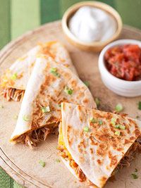 BBQ Chicken & Cheddar Quesadillas