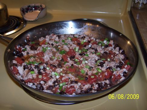 Ground Turkey & Black Beans