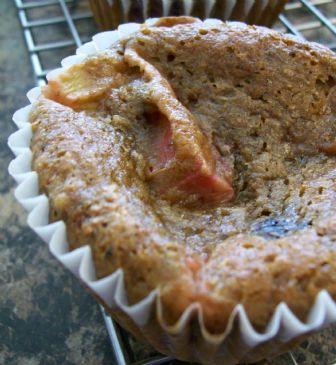Image of Banana - Berry Rhubarb Muffins, Spark Recipes